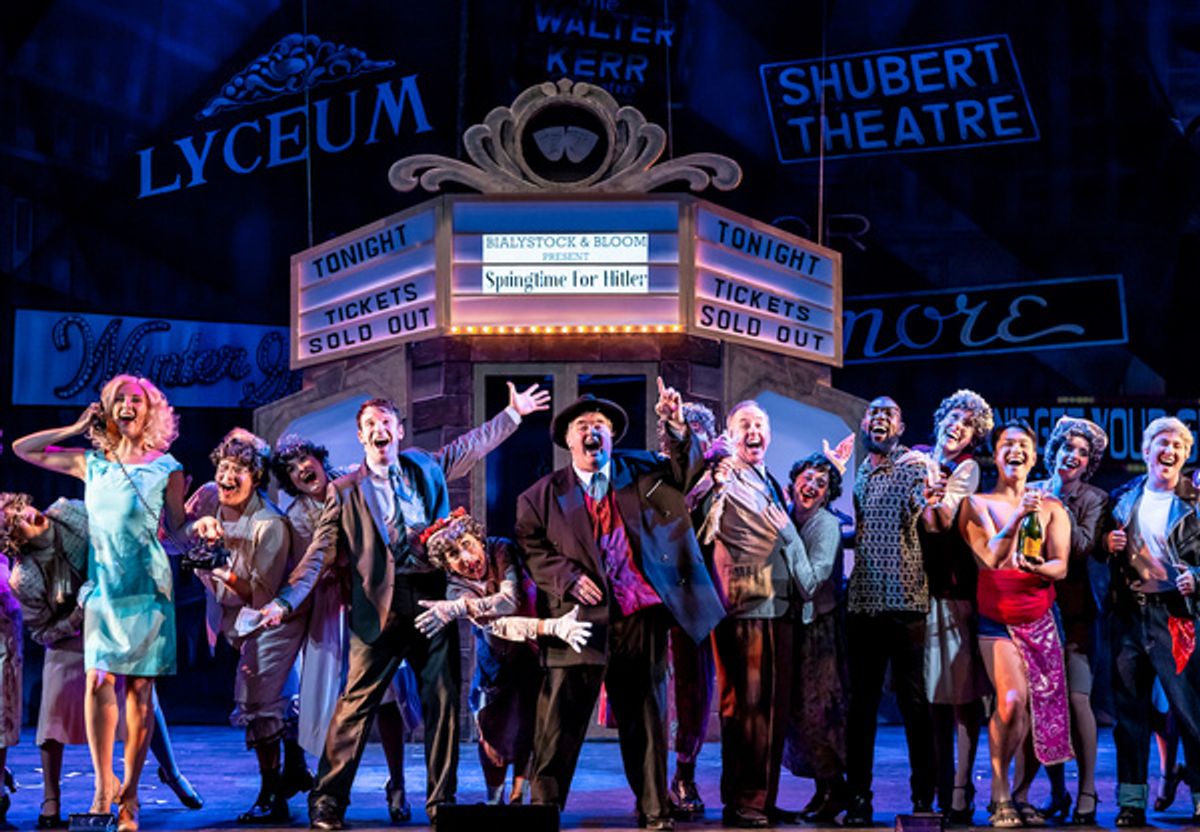 The cast of THE PRODUCERS A MEL BROOKS MUSICAL at 