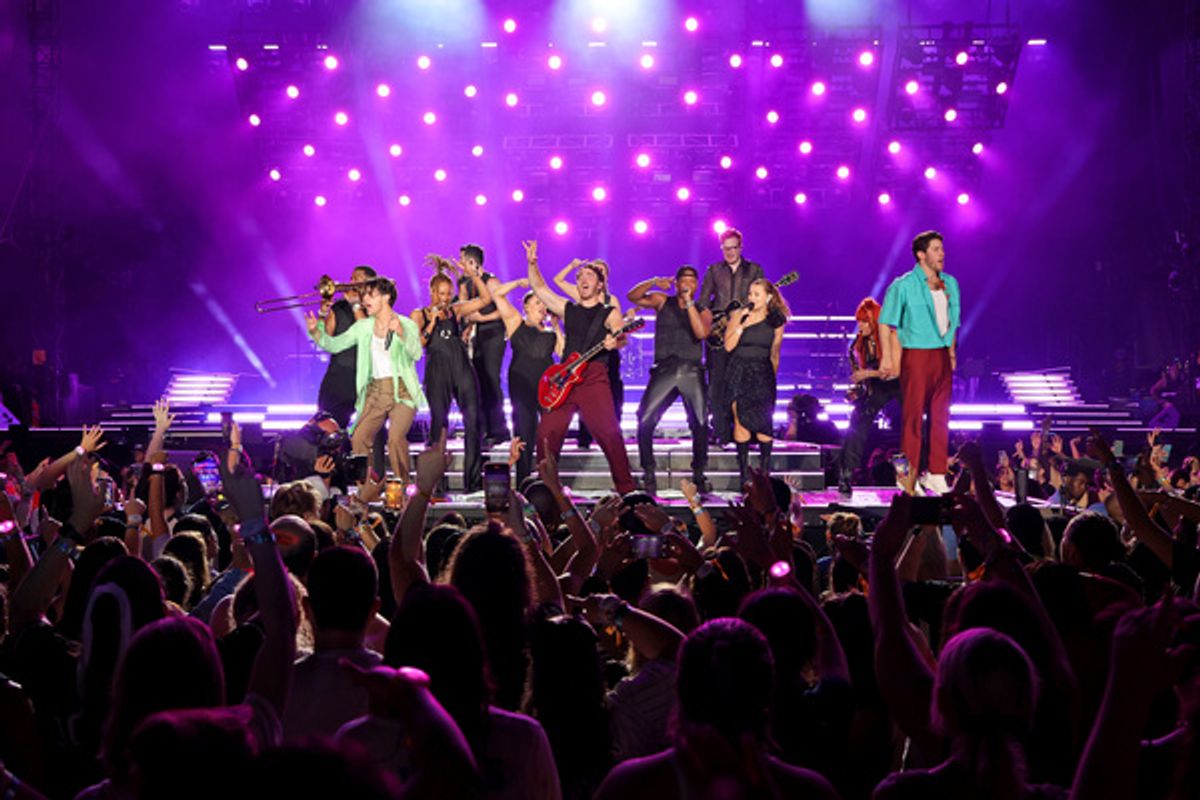 Joe Jonas, Kevin Jonas, and Nick Jonas at 