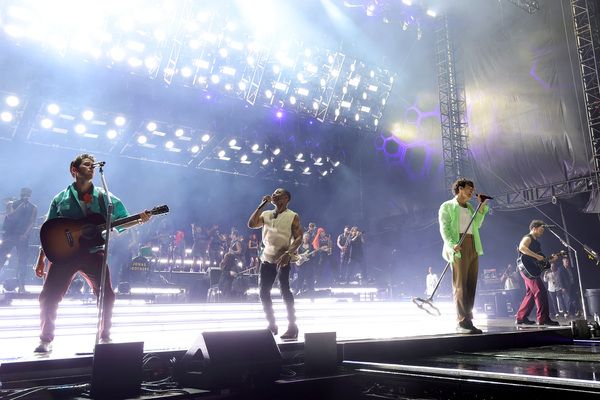 Nick Jonas, Kirk Franklin, Joe Jonas, and Kevin Jonas Photo