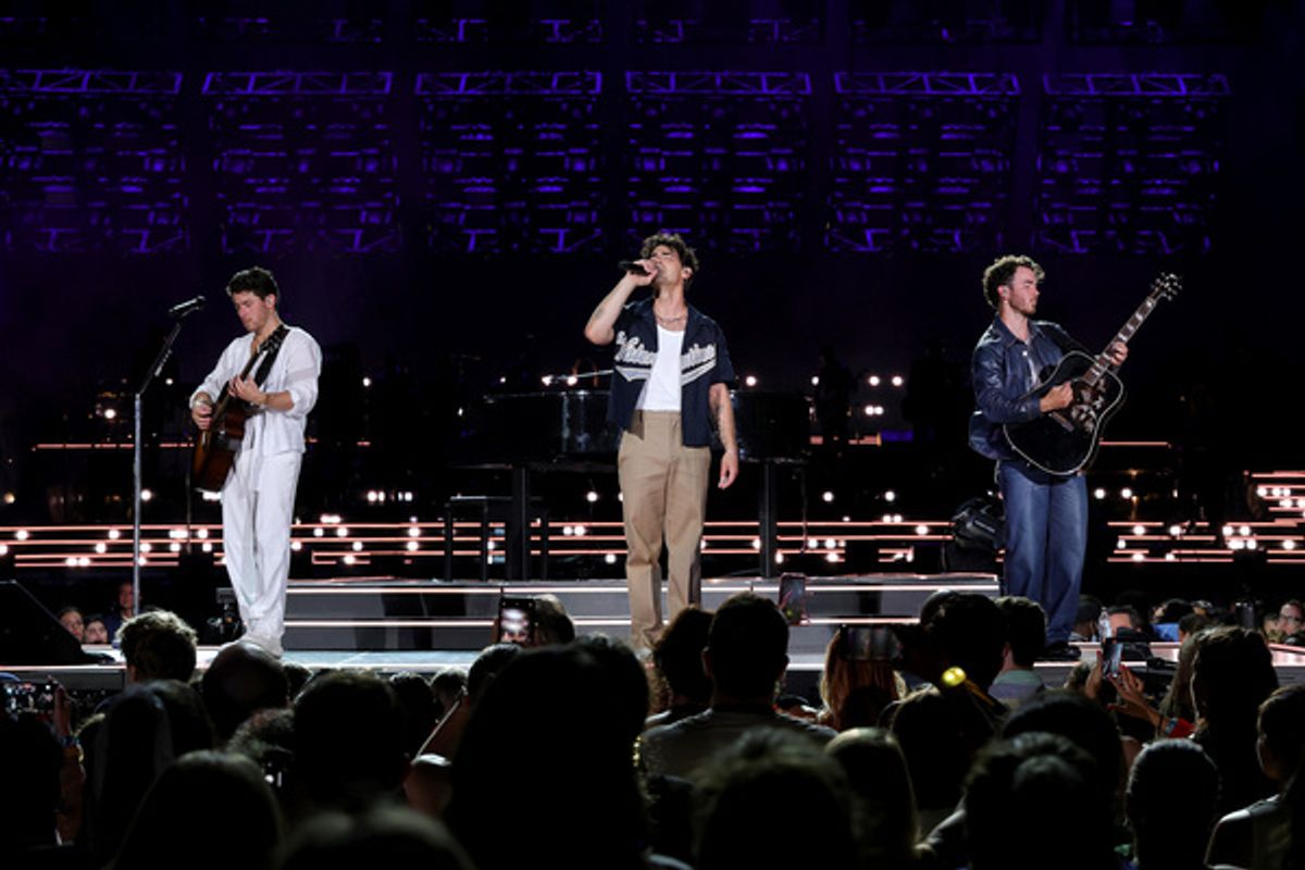 Nick Jonas, Joe Jonas, and Kevin Jonas at 