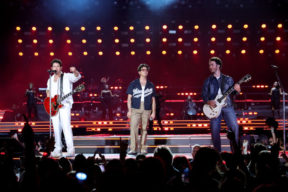 Nick Jonas, Joe Jonas, and Kevin Jonas at 