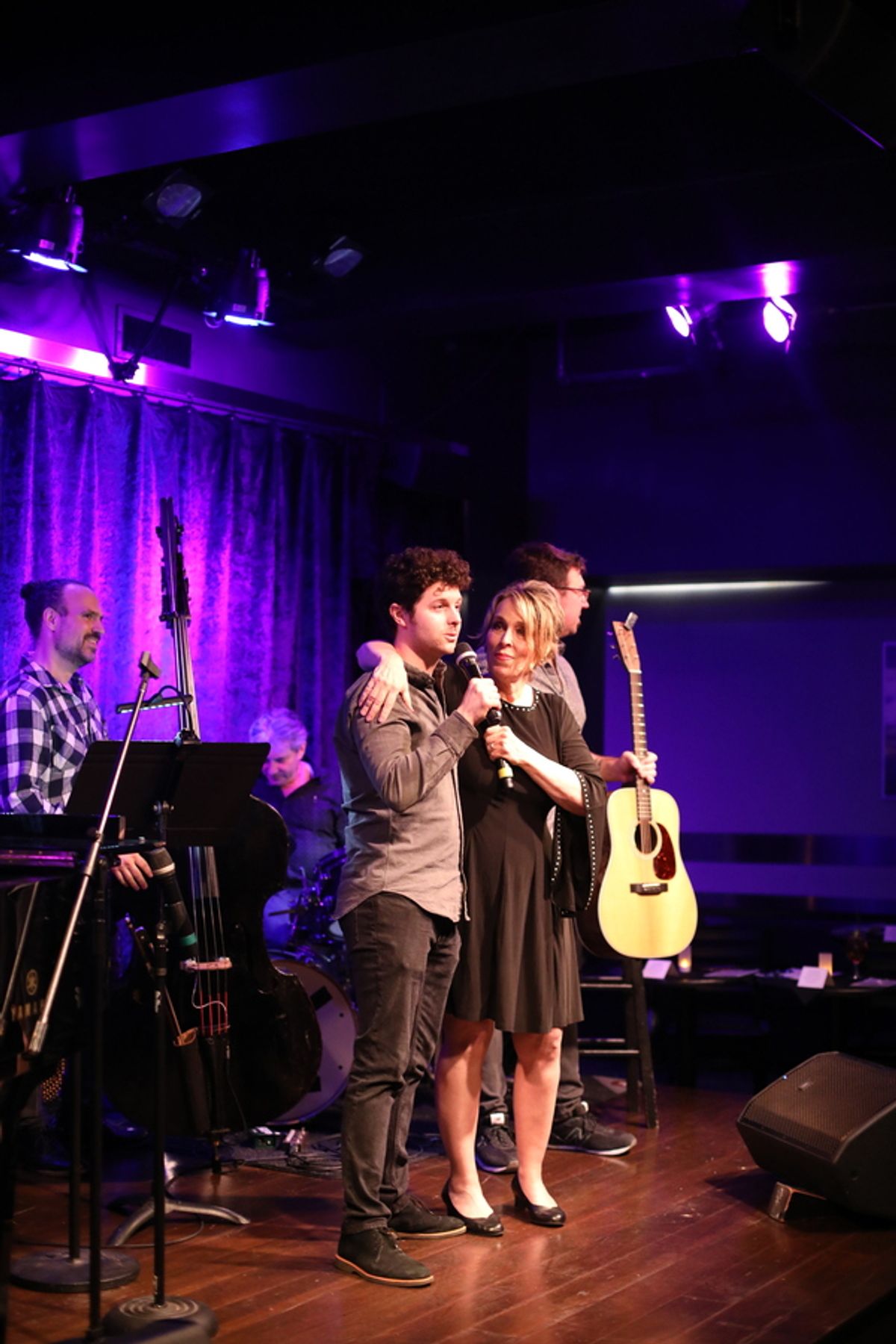 The band is Sir Richard Newton.  The members are Andy Buslovich, Shannon Ford, Larkin Bogan, Alec Bart and Andy Dow at 