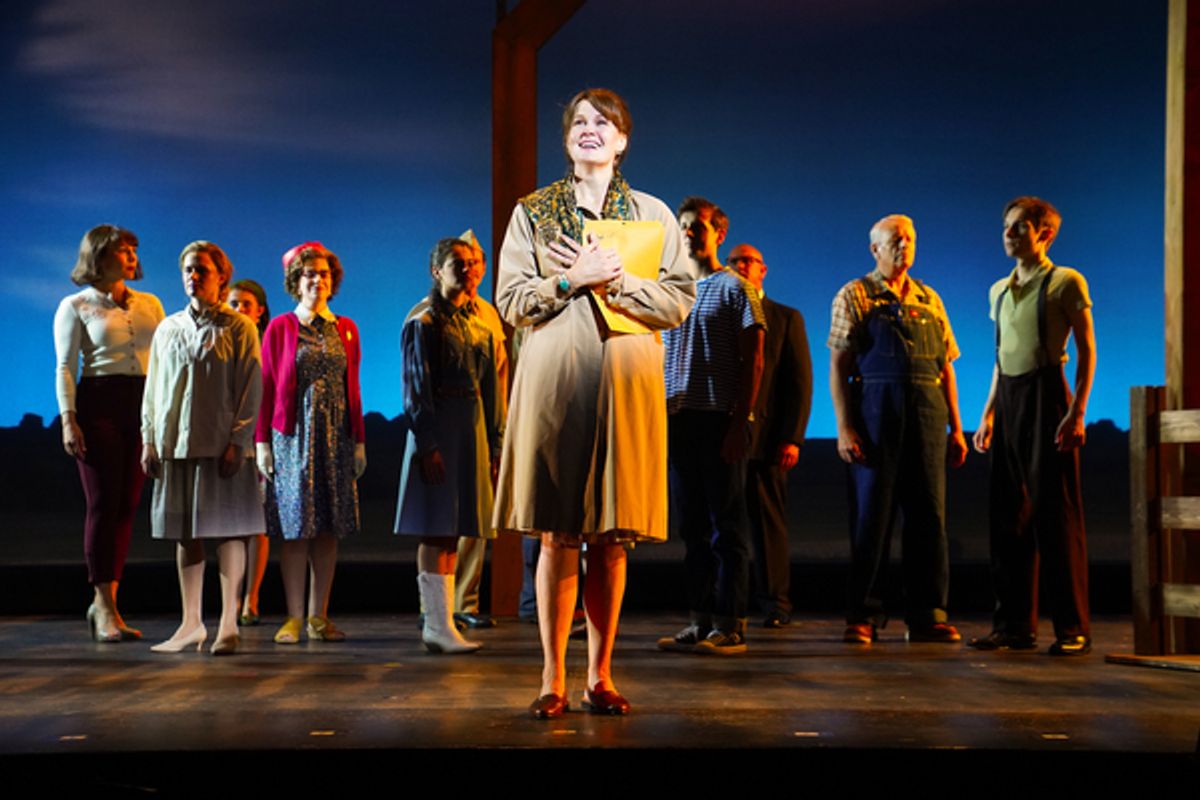 Kate Baldwin with the cast  at 