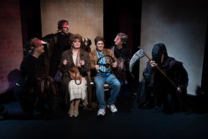 Britain Gebhardt and Grant Drager with Mark Bartishell, Caroline Kidwell, Cathy Reyes Photo