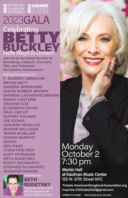 A Video Roundup Celebrating The ASA's Gala Honoring Betty Buckley: NEW WAYS TO DREAM at Merkin Hall A Video Roundup Celebrating The ASA's Gala Honoring Betty Buckley: NEW WAYS TO DREAM at Merkin Hall Image