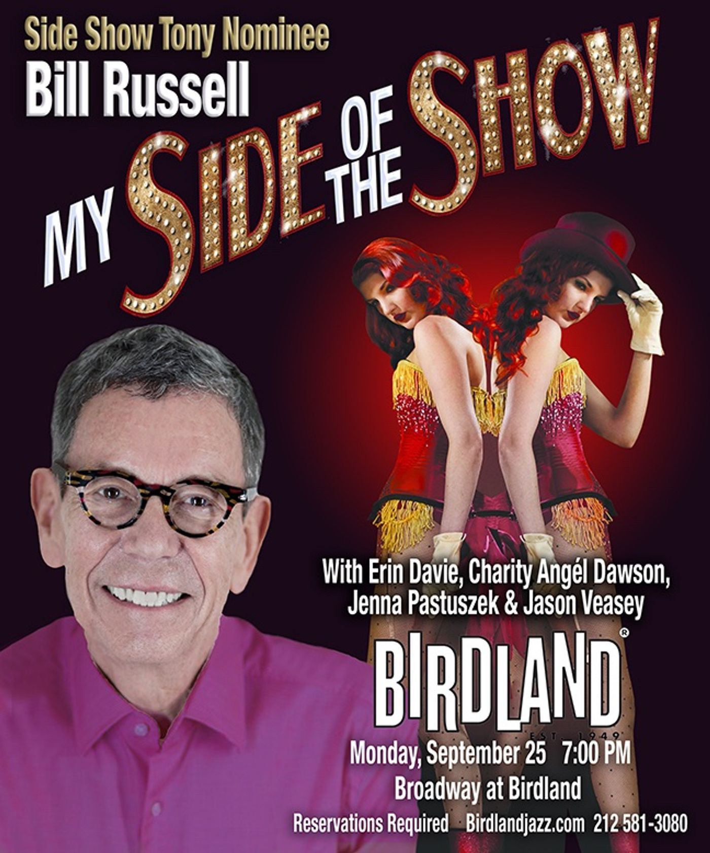 Bill Russell to Present MY SIDE OF THE SHOW at Birdland  Image