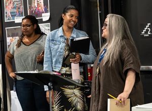 Renee Elise Goldsberry and Laurie Woolery @ BroadwayWorld Renee Elise Goldsberry and Laurie Woolery Photo