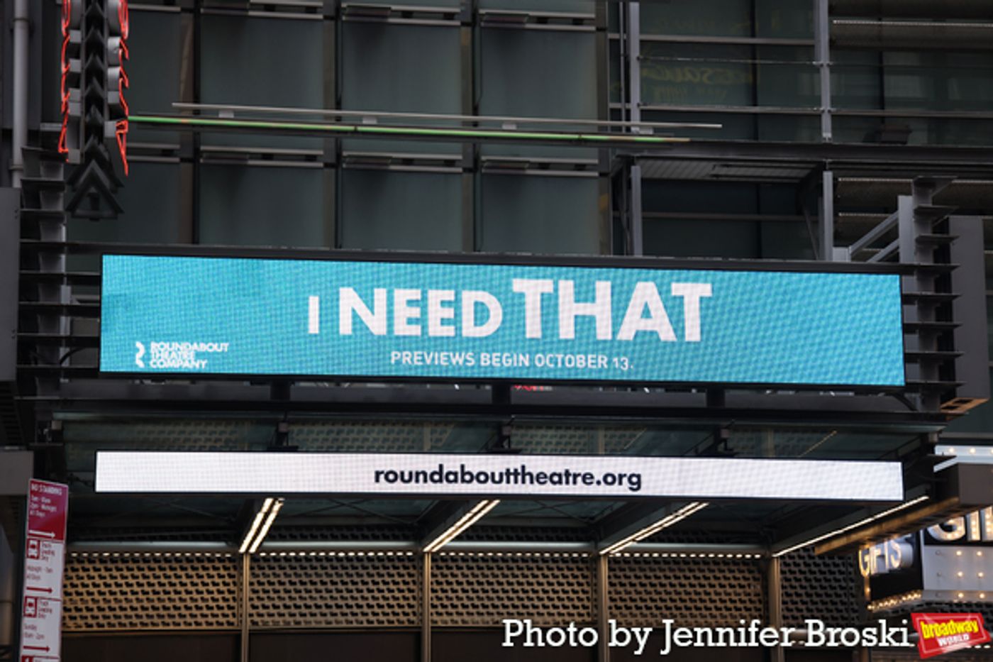 Up on the Marquee: I NEED THAT  Image