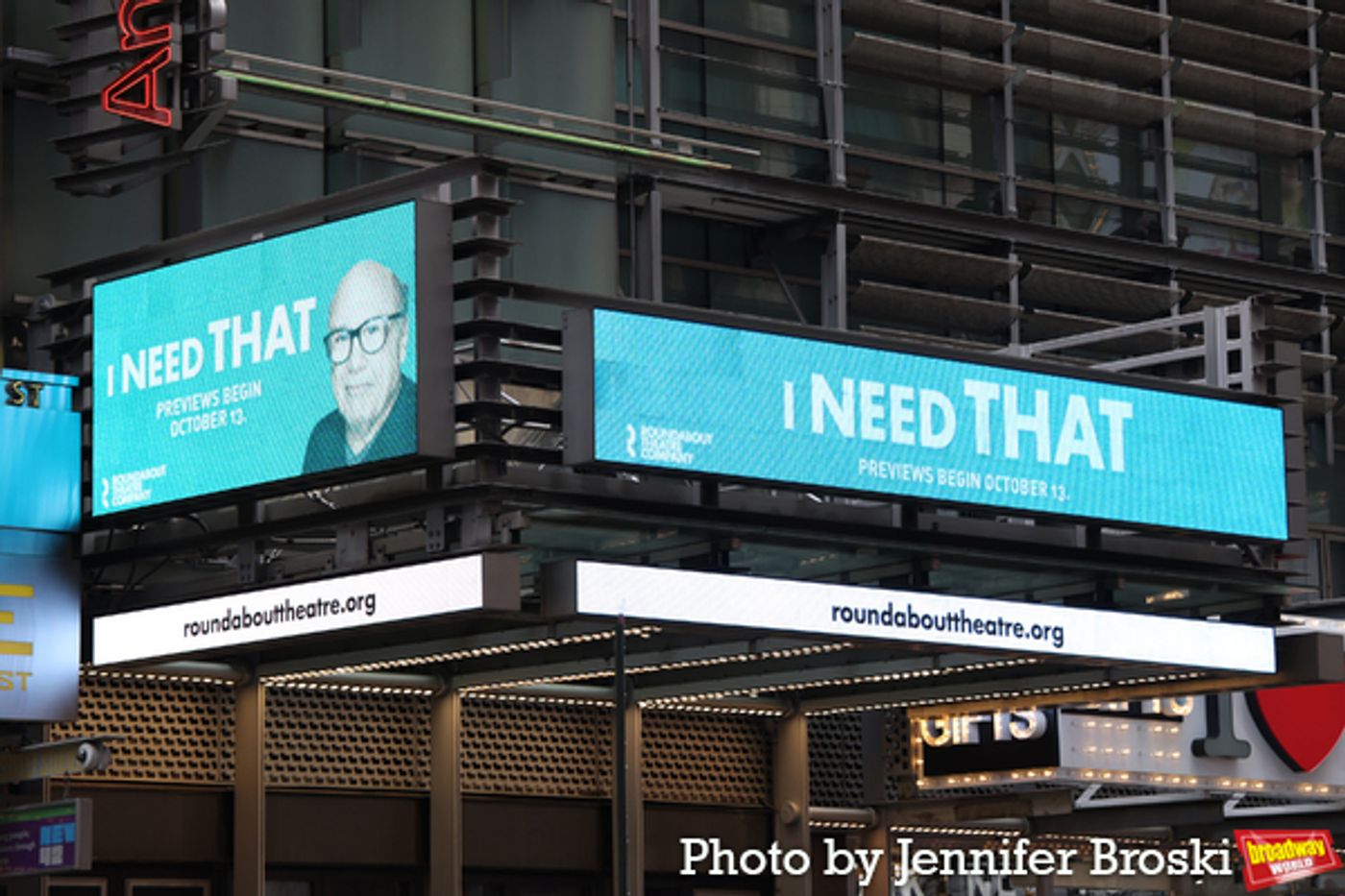 Up on the Marquee: I NEED THAT  Image