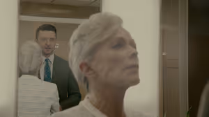 Justin Timberlake as Will Grady and Frances Fisher as Camille in Reptile Photo