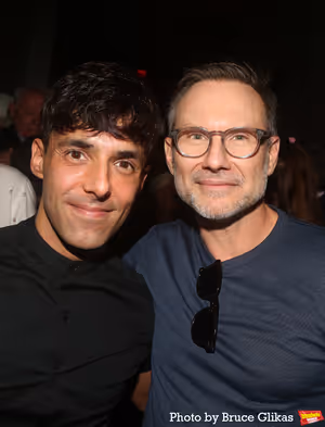 Antonio Diaz aka El Mago Pop and Christian Slater Photo