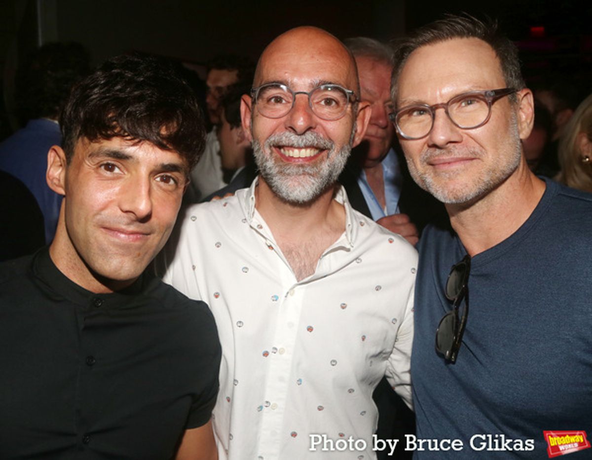 Antonio Diaz aka El Mago Pop, Christos Diaz and Christian Slater at 