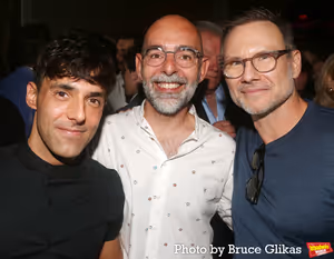 Antonio Diaz aka El Mago Pop, Christos Diaz and Christian Slater Photo