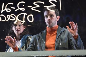 Hannah Cruz and Michael Urie Photo