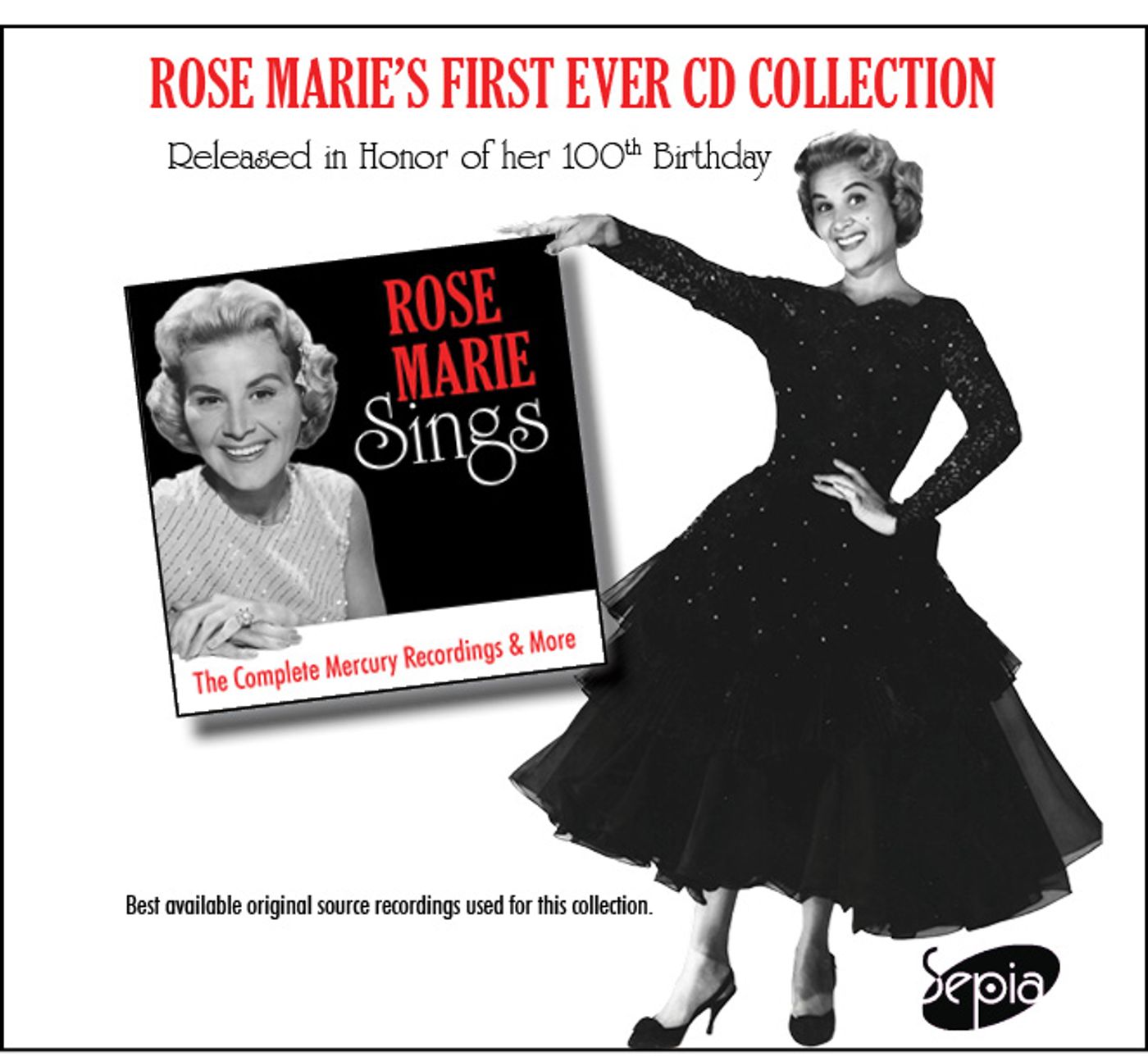 Album Review: Out Of The Past Comes Rose Marie's 1st Ever CD Collection For Her 100th Birthday on ROSE MARIE SINGS  Image