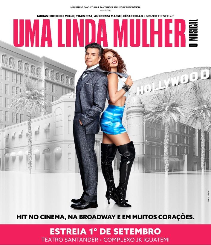 Popular Movie in the 1990s, UMA LINDA MULHER - O MUSICAL (Pretty Woman) Opens in Brazil  Image
