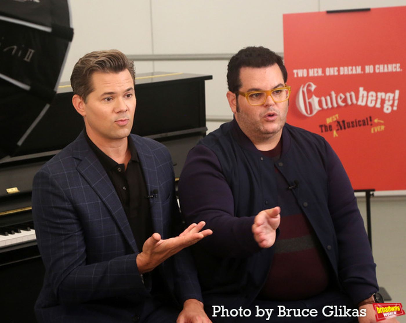 Photos: Josh Gad & Andrew Rannells Get Ready for GUTENBERG! THE MUSICAL!  Image