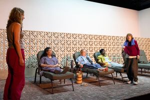 Christina Kirk, Mia Katigbak, Kristine Nielsen, Brenda Pressley, and Marylouise Burke @ BroadwayWorld Christina Kirk, Mia Katigbak, Kristine Nielsen, Brenda Pressley, and Marylouise Burke Photo