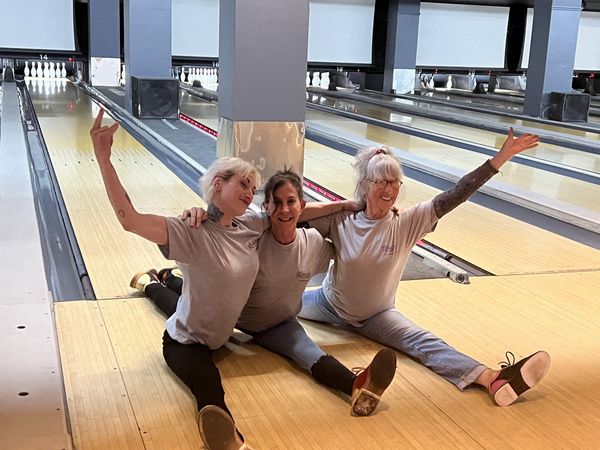 The Sassy Splitters: Sara Odze, Fran Sperling and Loni Ackerman. Photo