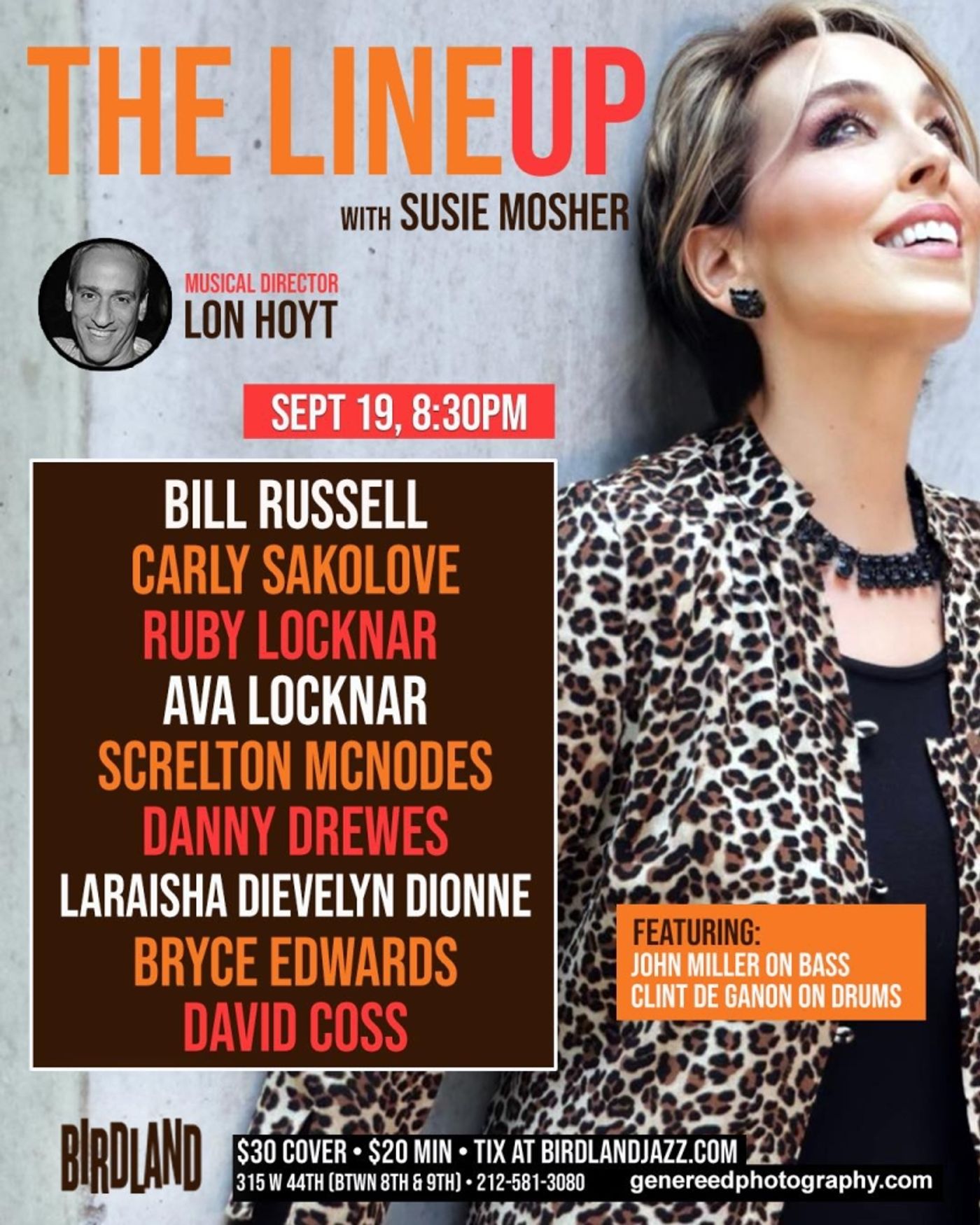 Photos: September 12 THE LINEUP WITH SUSIE MOSHER Overwhelms With Talent  Image