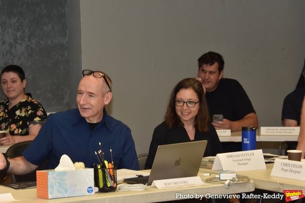 Jeff Meyers (Production Stage Manager) and Miriam Hyfler (Assistant Stage Manager) Photo