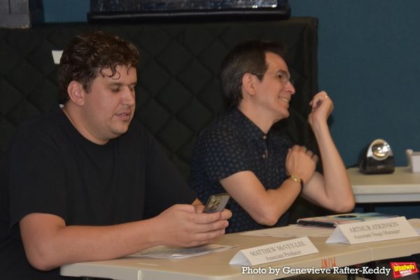 Matthew McVey-Lee (Associate Producer) and Arthur Atkinson (Assistant Stage Manager) Photo