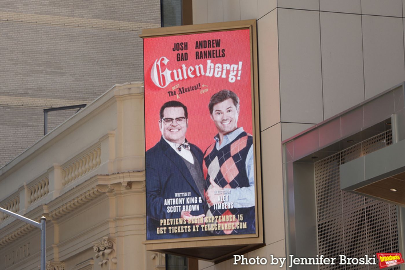 Up on the Marquee: GUTENBERG! THE MUSICAL!  Image