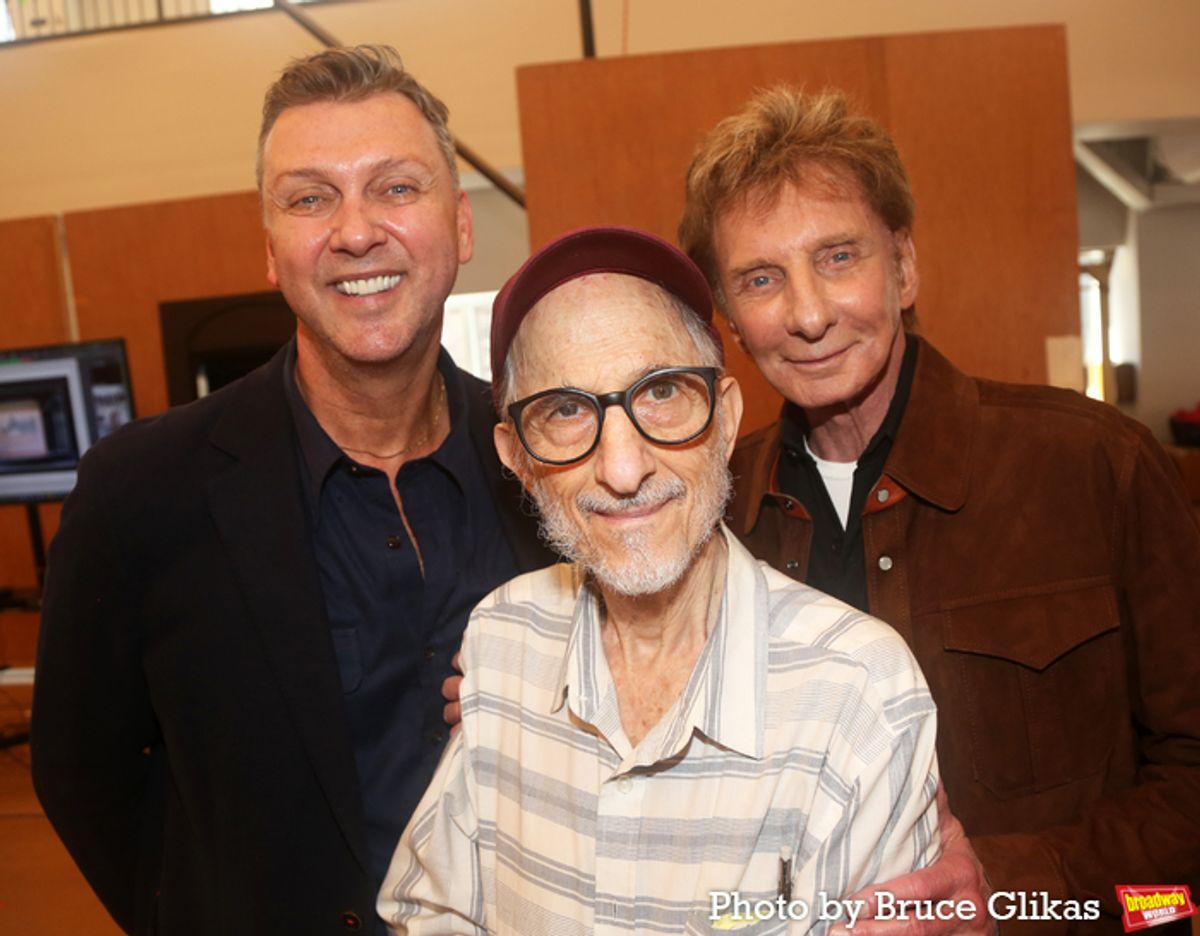 Director/Choreographer Warren Carlyle, Co-Lighting Designer Jules Fisher and Co-Composer Barry Manilow at 