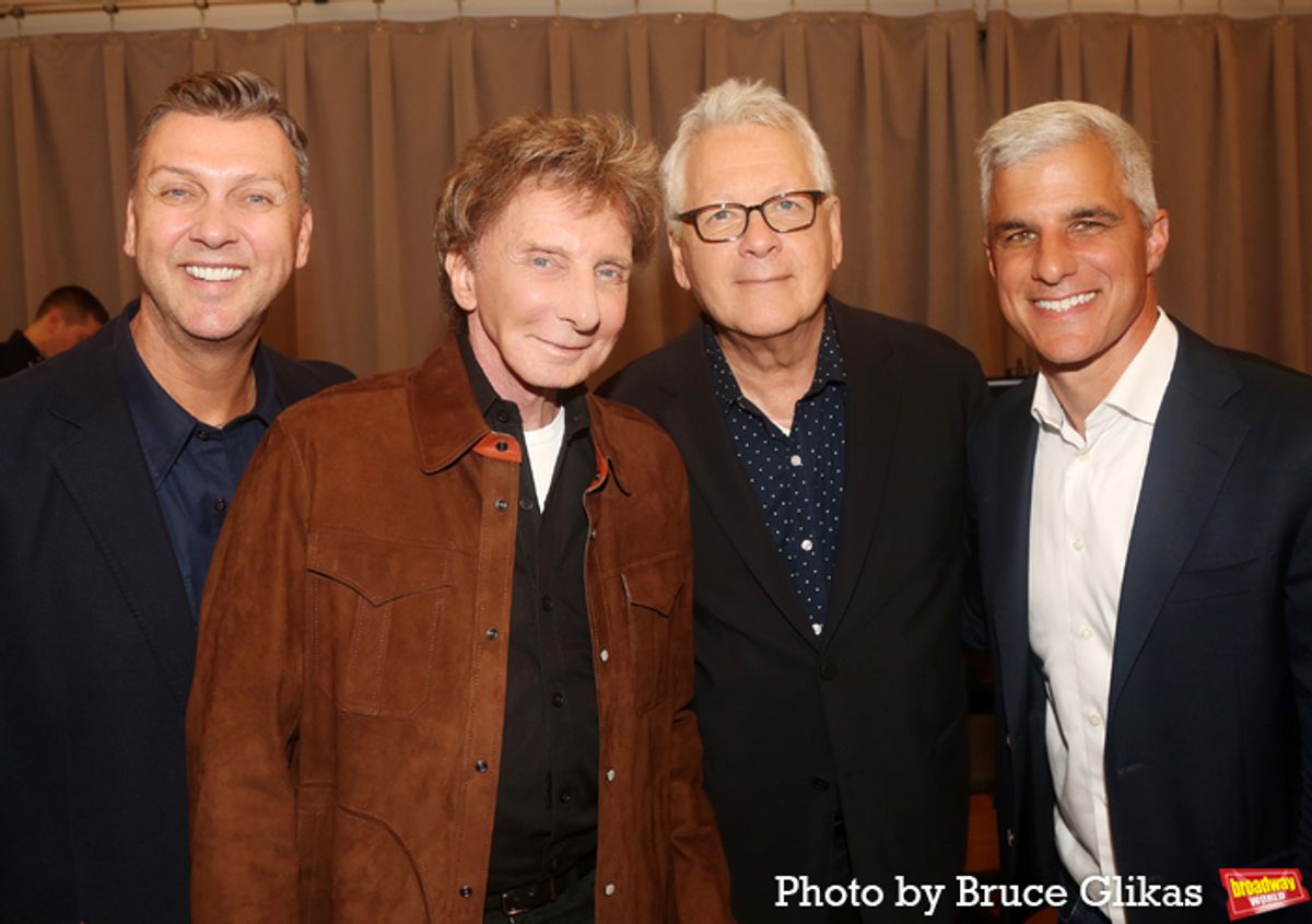 Director/Choreographer Warren Carlyle, Co-Composers Barry Manilow & Bruce Sussman and Producer Ken Davenport  at 