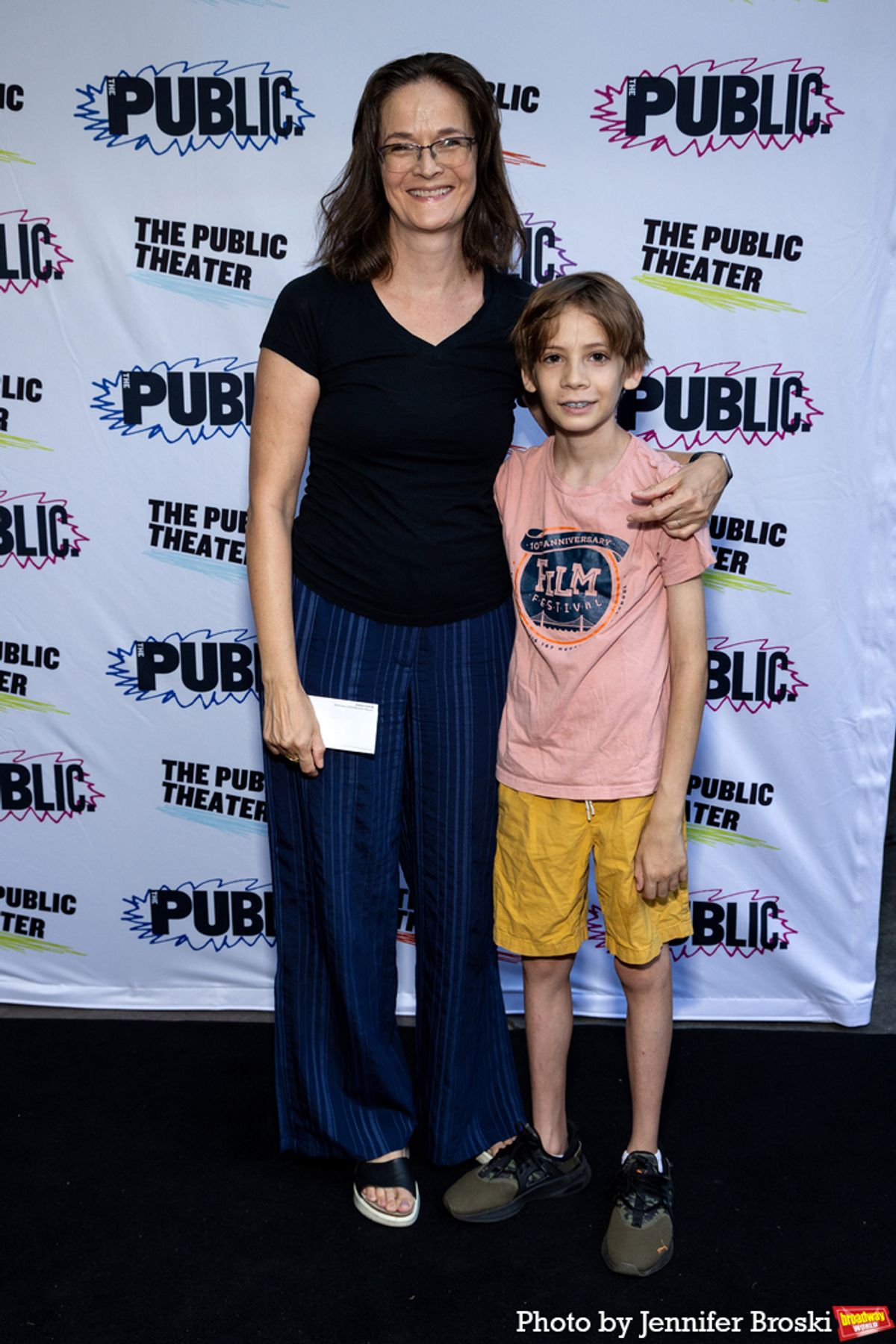 Enid Graham and her son at 