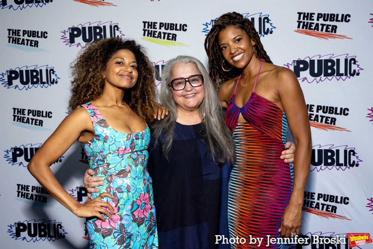 Rebecca Naomi Jones, Laurie Woolery, Renée Elise Goldsberry at 