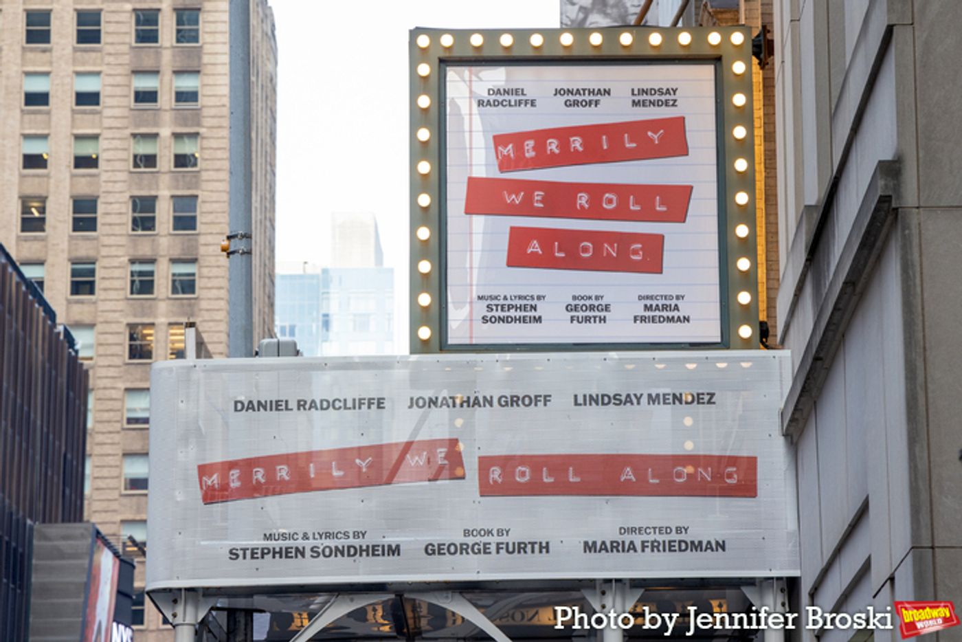 Up on the Marquee: MERRILY WE ROLL ALONG  Image