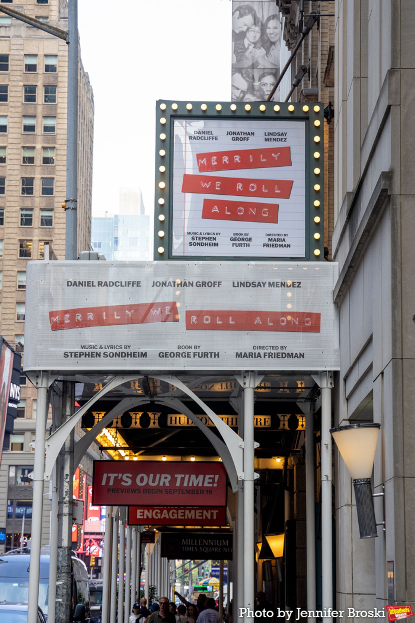 Up on the Marquee: MERRILY WE ROLL ALONG  Image