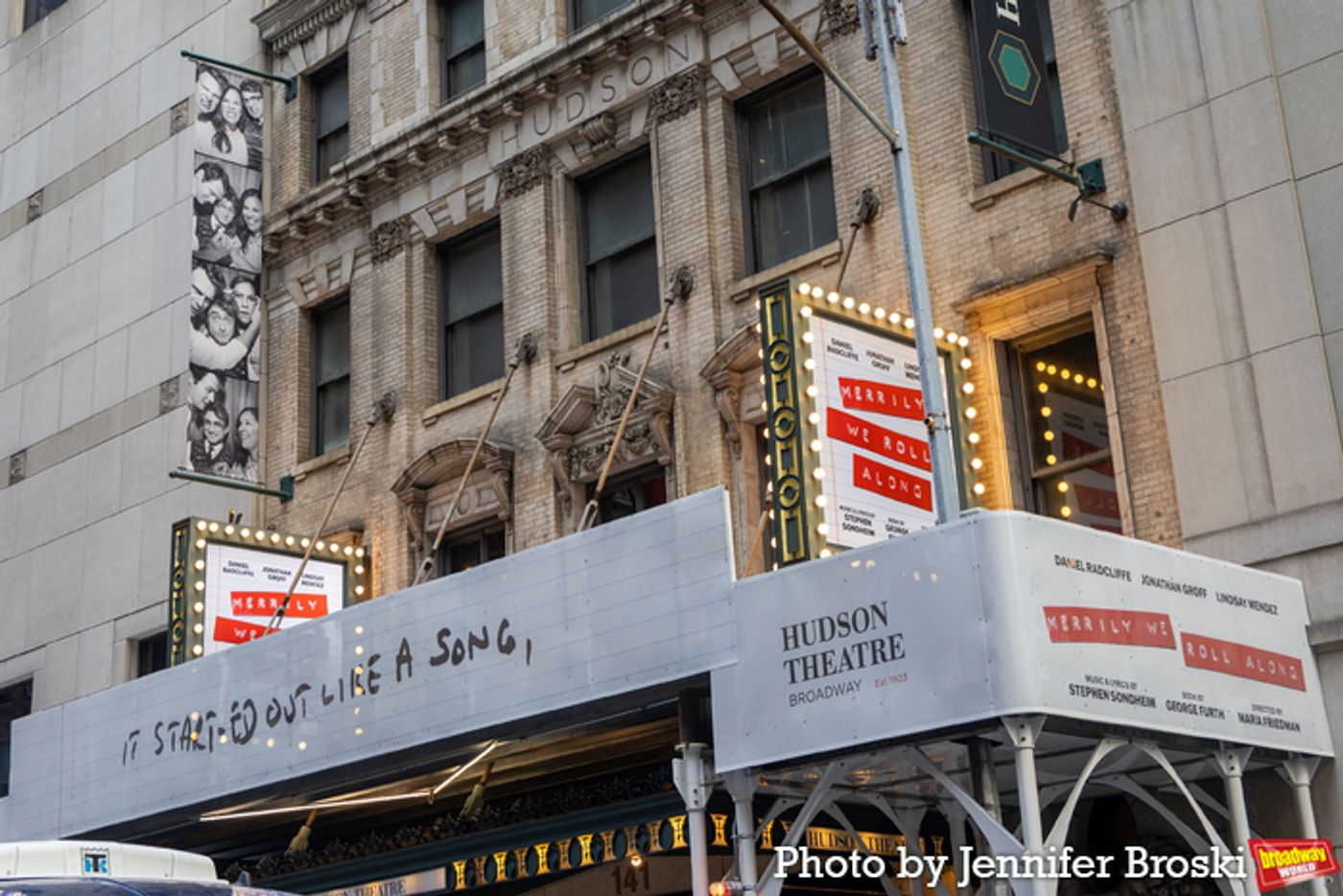 Up on the Marquee: MERRILY WE ROLL ALONG  Image