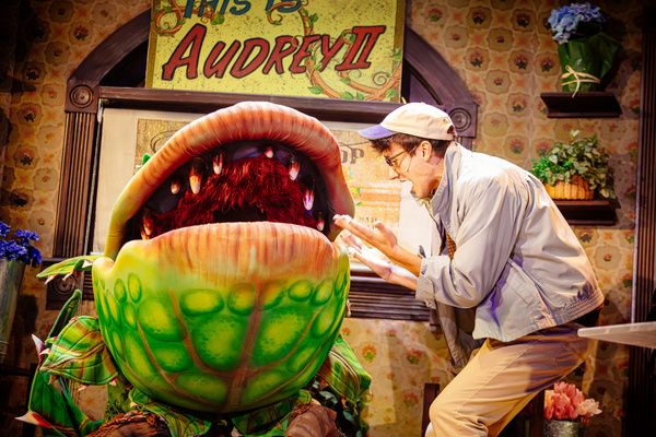 Tyler J. Messinger and Audrey II (Puppeteer: Vaughn Louks, Voice: William Scott… Photo