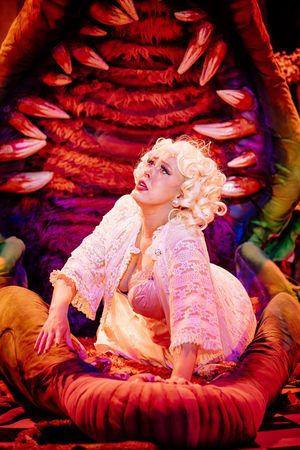 Ash Moran and Audrey II (Puppeteer: Vaughn Louks, Voice: William Scott Davison) Photo