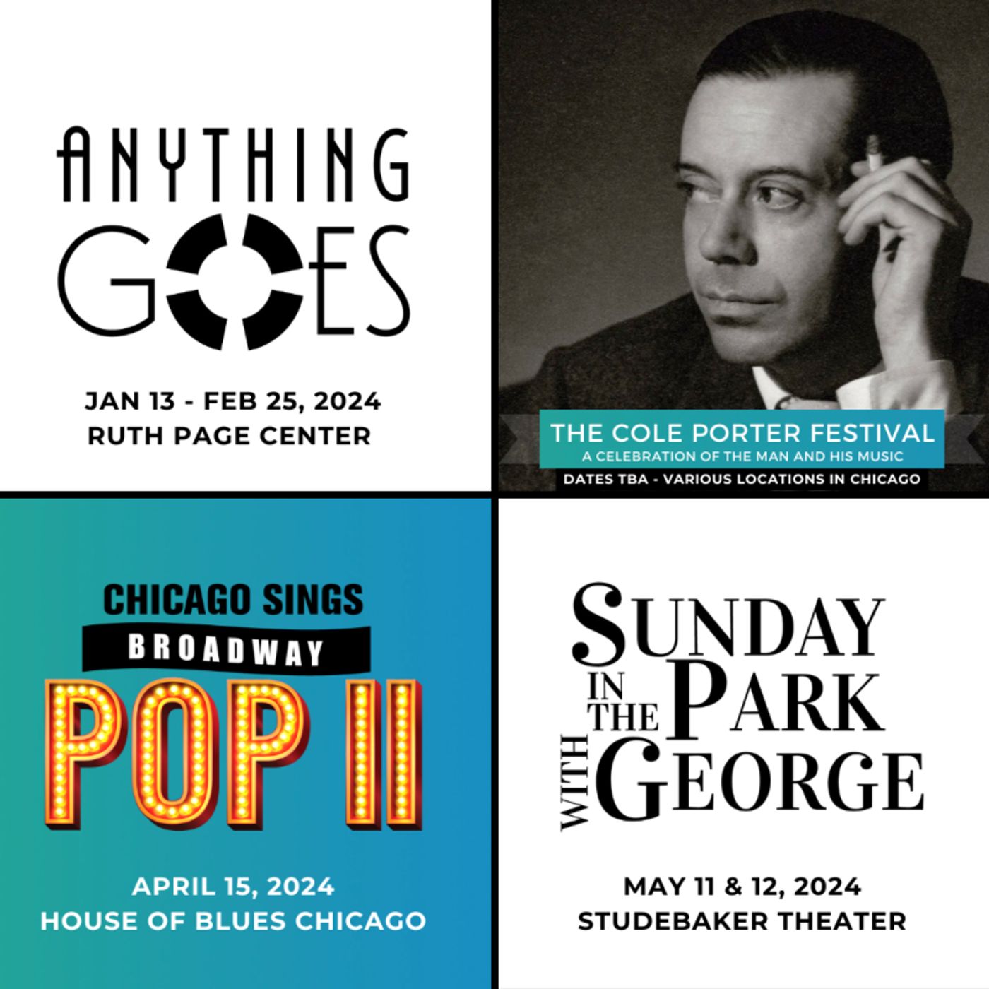 ANYTHING GOES, The Cole Porter Festival & More Set for Porchlight Music Theatre 29th Season  Image