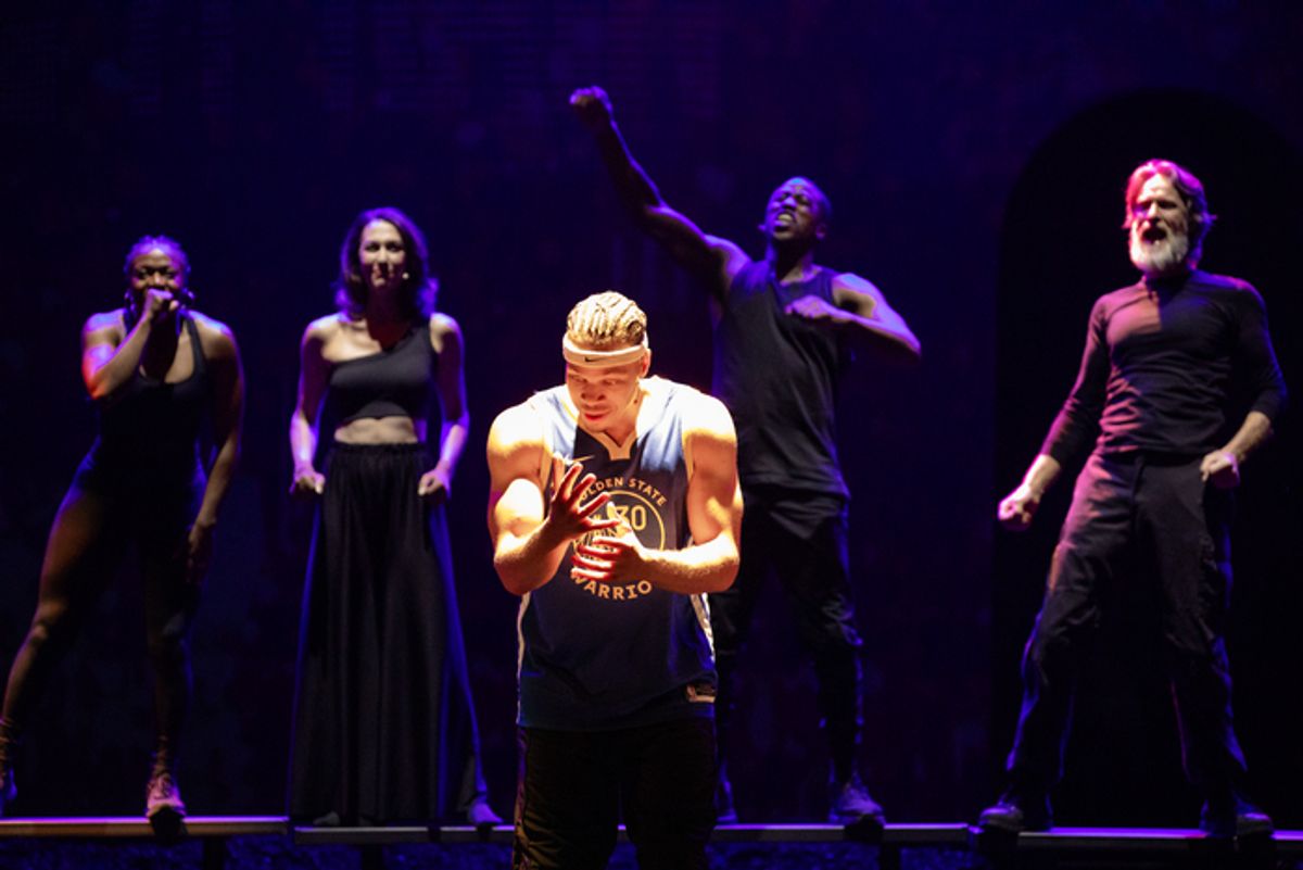 Mister Fitzgerald (center), Jennifer Mogbock, Kelley Curran, Jason Bowen, and Michael Laurence at 