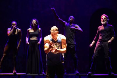 Mister Fitzgerald (center), Jennifer Mogbock, Kelley Curran, Jason Bowen, and Michael Photo