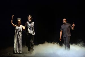 Kelley Curran, Michael Laurence, and Russell G. Jones Photo