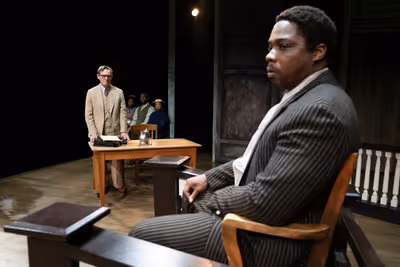 Richard Thomas (“Atticus Finch”), Yaegel T. Welch (“Tom Robinson”) and The Co Photo