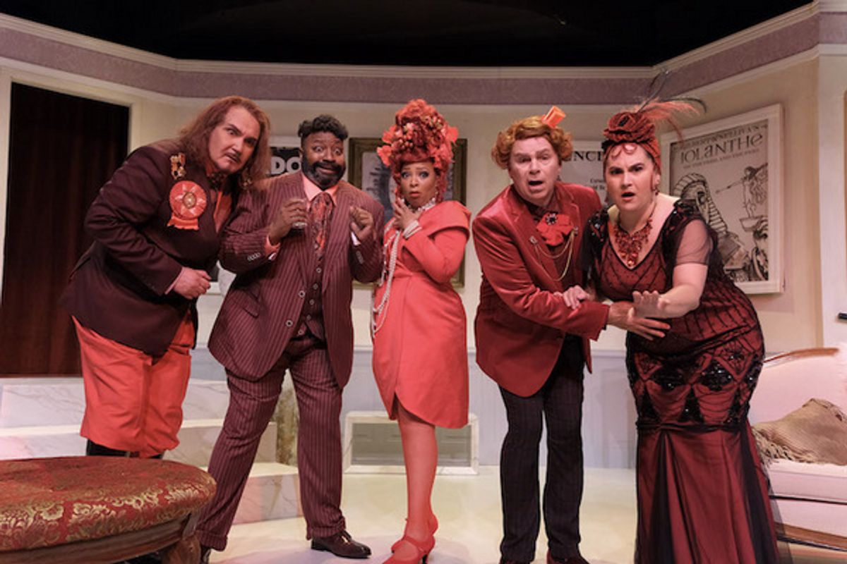 Daren Scott, Durwood Murray, Taylor Henderson, Phil Johnson and Wendy Waddell.  Photo by Ken Jacques at 