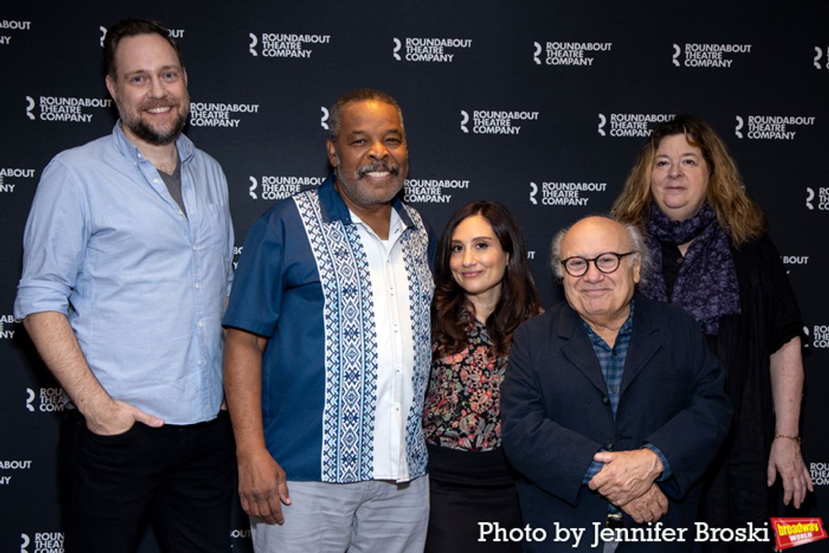 Moritz von Stuelpnagel, Ray Anthony Thomas, Lucy DeVito, Danny DeVito, Theresa Rebeck at 