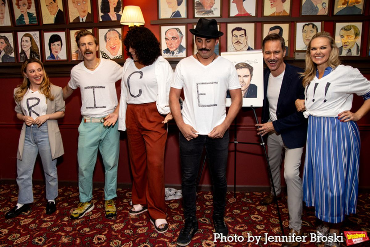 Dana Steingold, Alex Moffat, Lilli Cooper, Nehal Joshi, Eric McCormack, Laura Bell Bundy at 