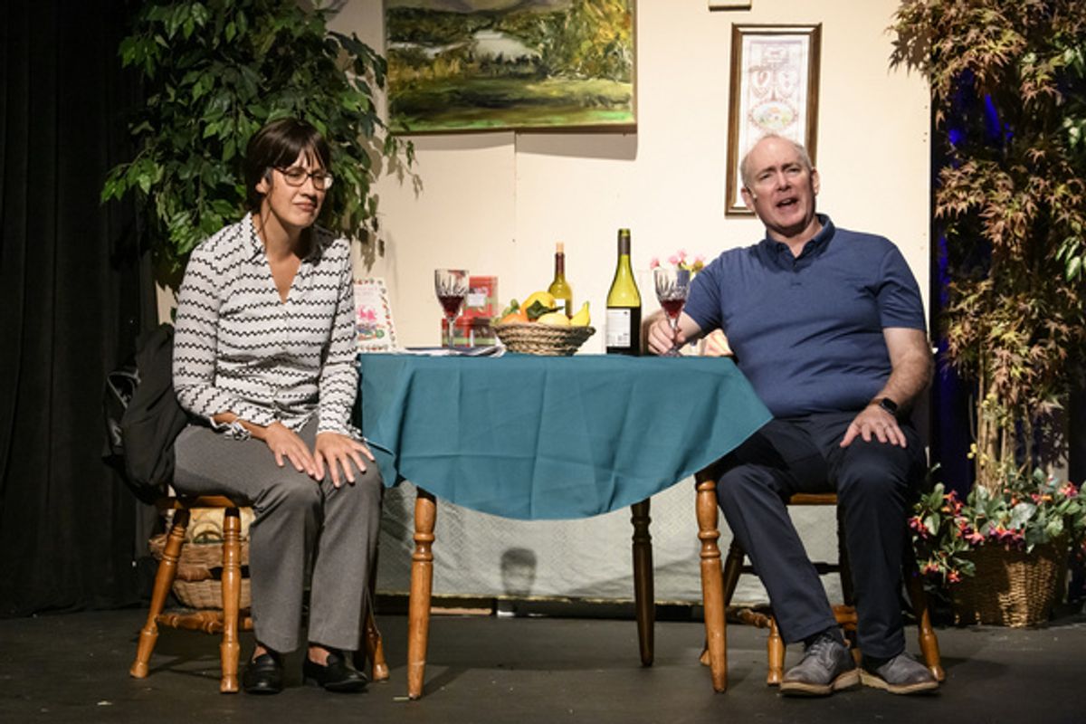 ?Oh, Mama!?  Suzanna?s children Marissa Rachjaibun (Sophie) and Erik Sparks (David).  (photo by Kenneth Card) at 