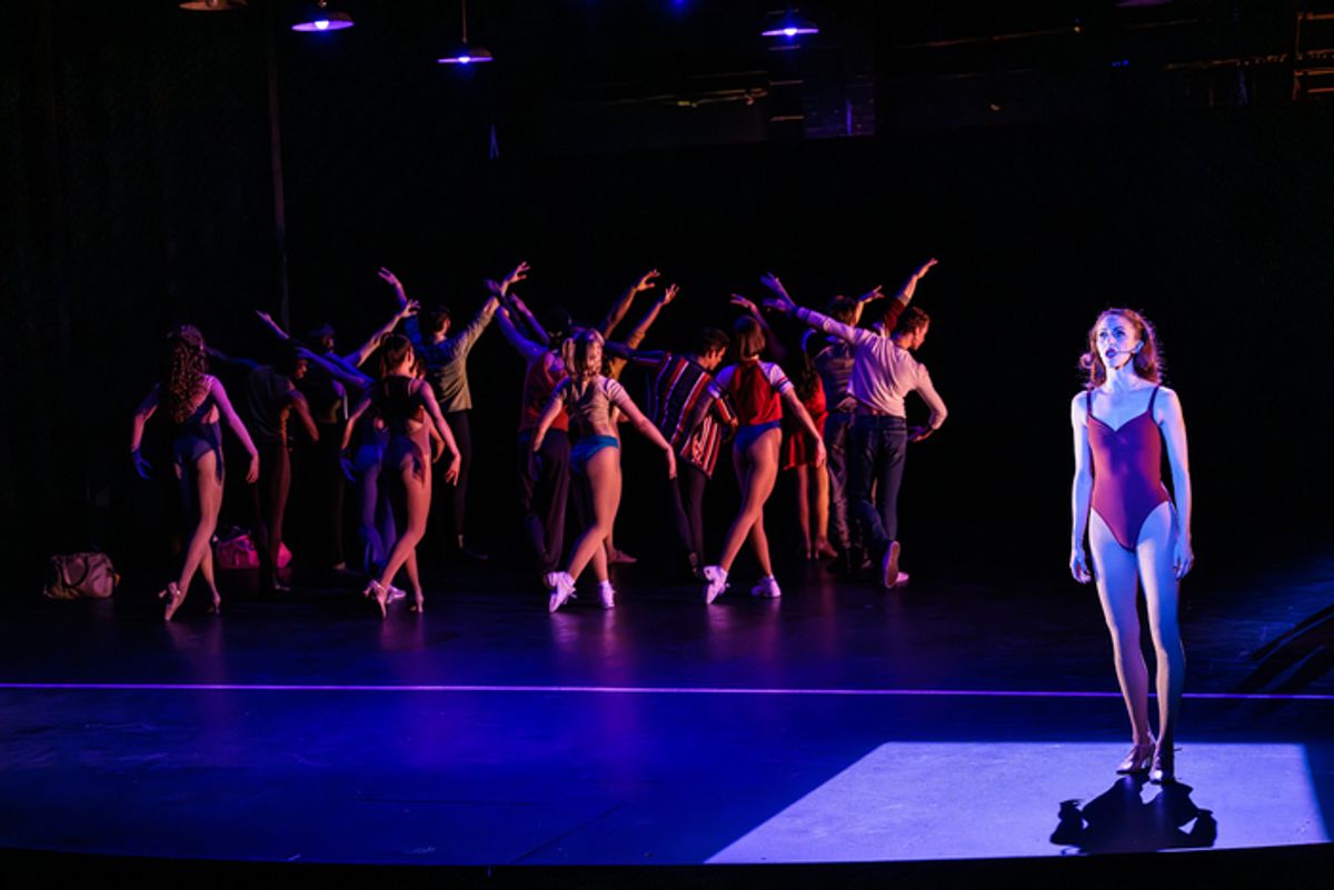 Hallie Cercone as Sheila and the Company at 