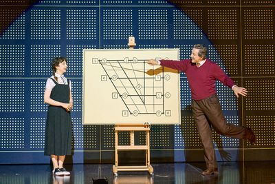 Patsy Ferran (Eliza Doolittle) and Bertie Carvel (Henry Higgins) Photo