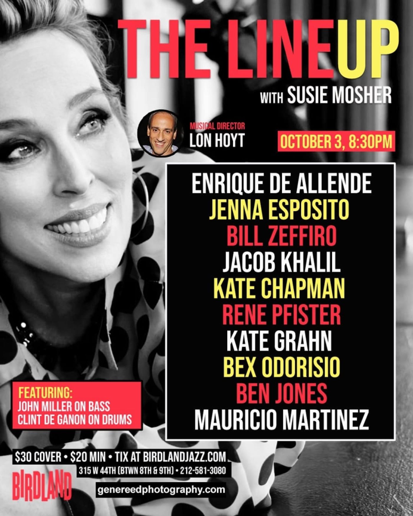 Photos: September 26th THE LINEUP WITH SUSIE MOSHER Features Birdland's Own Jen Brett  Image