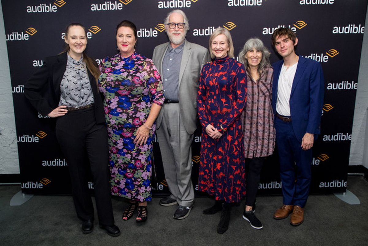 Anne E. Thompson, Kirsten Fitzgerald, director Robert Falls, Mary Beth Fisher, playwright Rebecca Gilman, Bubba Weiler at 