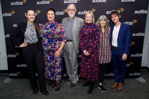 Anne E. Thompson, Kirsten Fitzgerald, director Robert Falls, Mary Beth Fisher, playwr Photo